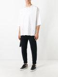 distressed oversized T-shirt