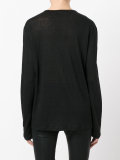 crossed lace-up top