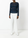 striped fitted jumper