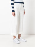 wide leg cropped trousers 