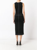 front zipped midi dress