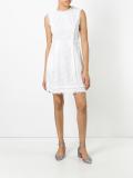 perforated detailing dress