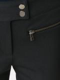 zipped pocket cropped trousers