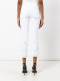 embroidered cropped trousers 