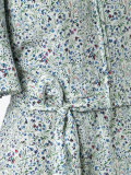 belted floral print dress 