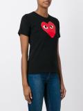 heart print T-shirt