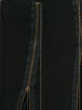 flared zip accent skirt