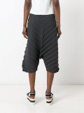 textured cropped trousers