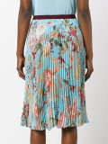 floral print pleated skirt 