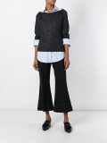 boat neck knitted top  