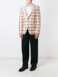 方形提花西装夹克