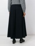 pleated wide leg trousers