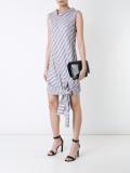 knotted hem striped dress