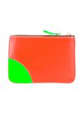 colour block zipper purse
