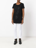oversized print T-shirt 