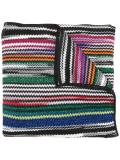 striped knitted scarf