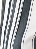 concealed fastening striped shirt