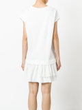 ruffle hem T-shirt dress