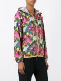 floral print hooded jacket