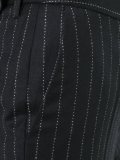 pinstripe flared trousers