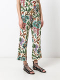 printed cropped trousers 