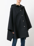 button up hooded coat 