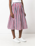 checked skirt 