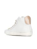 panelled hi-top sneakers