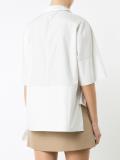 asymmetric ruffle shirt