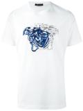 Medusa contrast embroidery T-shirt
