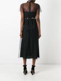 collar detail midi dress