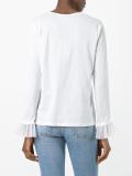 frill trim sweatshirt