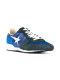 star print lace up trainers 