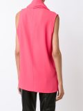 open shawl lapel top