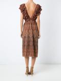 ruffled knit dress