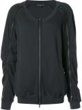 zipped bomber jacket 