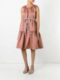 tiered gathered dress