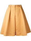 wide-leg cropped trousers