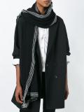 striped detailing scarf