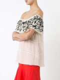 embroidered off-shoulder blouse