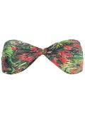 twist detail floral bikini top