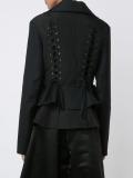 'Twill Laced Peplum' jacket