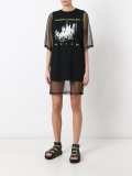 mesh T-shirt dress