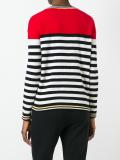 cat intarsia striped jumper
