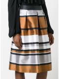 metallic A-line skirt