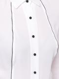 contrast pipping shirt 