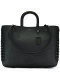 interlaced eyelets tote