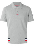 striped detail polo shirt
