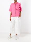 ruffle pocket shirt
