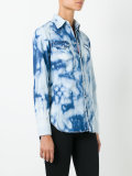 bleached denim shirt